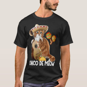 Camiseta Disfraz de gato de Cinco De Meow Cinco De Mayo