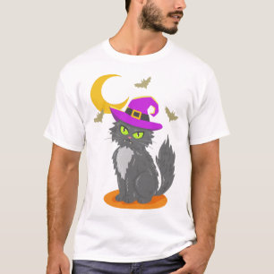 Camiseta Disfráz de gato de Halloween