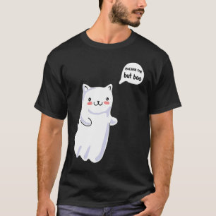 Camiseta Disfraz de gato de Halloween Excuse Me But Boo