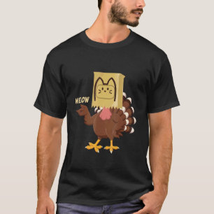 Camiseta Disfraz de gato de pavo falso Meow Idea de Acción