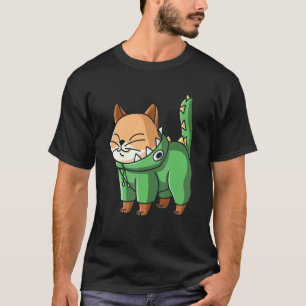 Camiseta Disfraz de gato dinosaurio lindo para niñas y niño