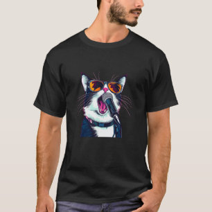 Camiseta Disfraz de gato karaoke guapo