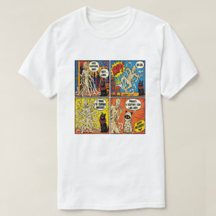 Camiseta Disfraz de gato momia divertido tira cómica