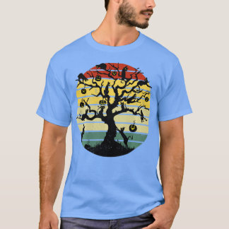 Camiseta Disfraz de gato negro asusta bruja de Halloween Ha