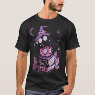 Camiseta Disfraz de gato negro de Halloween espeluznante vi