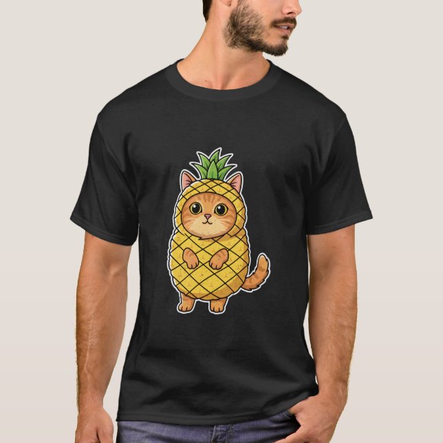 Camiseta Disfraz de Gato Piña (Anverso)