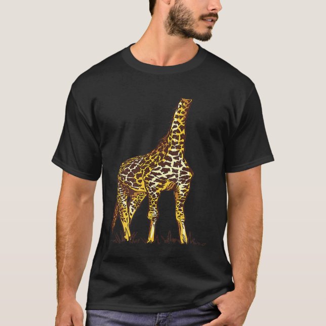 Camiseta Disfraz De Giraffe Halloween Para Chicas (Anverso)