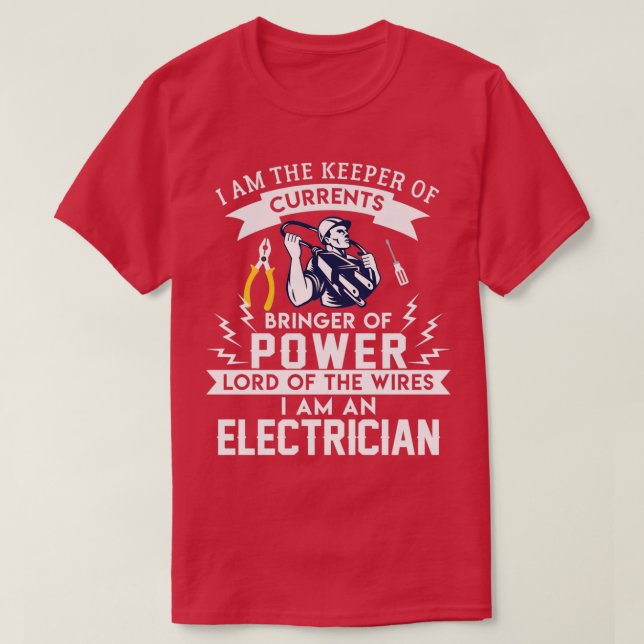 Camiseta Disfraz De Guay Para Electricista (Diseño del anverso)