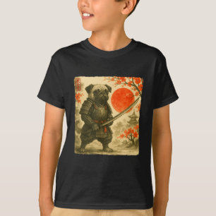 Camiseta Disfraz de guerrero samurái japonés Pug Samurai Ar