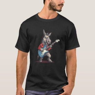 Camiseta Disfraz de guitarra eléctrica para burros y caball