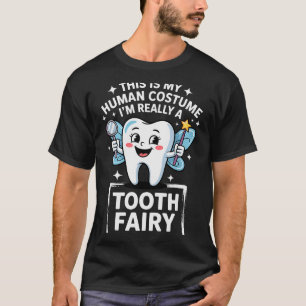 Camiseta Disfraz de hada de los dientes lindo para hombres 
