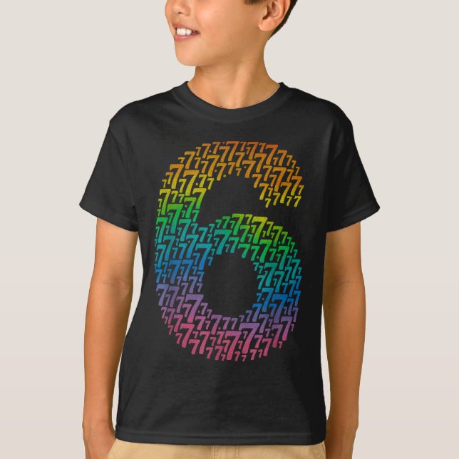 Camiseta Disfraz de Halloween 67 Sesenta y Siete Arcoíris D (Anverso)
