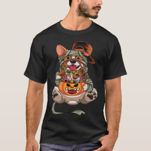 Camiseta Disfraz de Halloween adorable Corgi galés momia pe