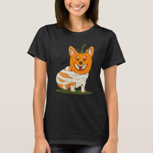 Camiseta Disfraz de Halloween adorable mummy Welsh Corgi Am