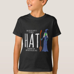 Camiseta disfraz de Halloween - bruja con declaración diver