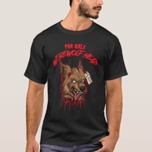 Camiseta Disfraz de Halloween con cabeza de hombre lobo sep