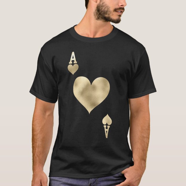Camiseta Disfraz de Halloween con cartas de juego de Ace of (Anverso)