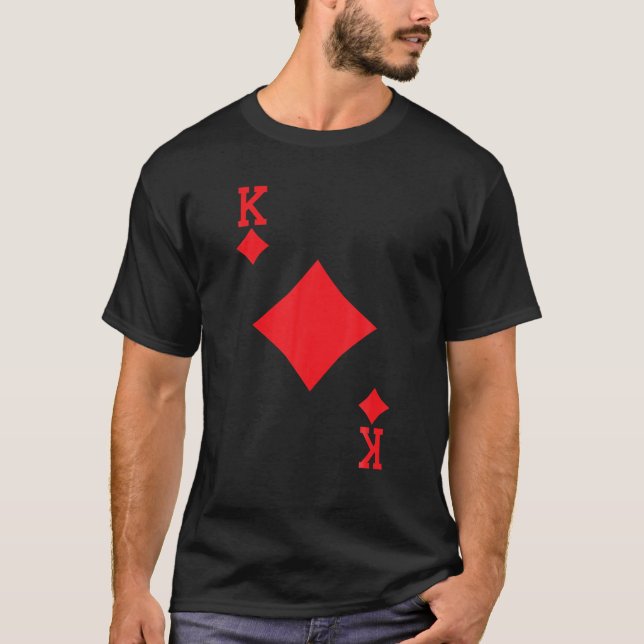 Camiseta Disfraz de Halloween con cartas de juego de Rey de (Anverso)