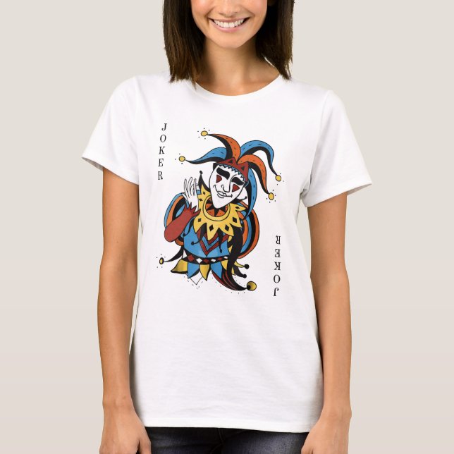 Camiseta Disfraz de Halloween con tarjeta de juego de bromi (Anverso)