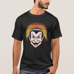 Camiseta Disfraz de halloween con vampiros de dracula retro