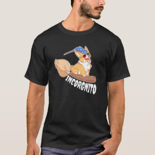 Camiseta Disfraz de Halloween de Animal Mago Corgi Incógnit
