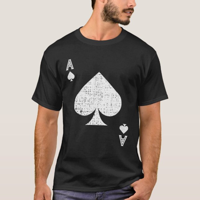 Camiseta Disfraz De Halloween De As De Spades (Anverso)