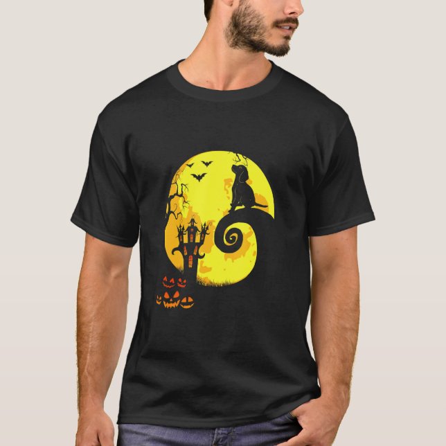 Camiseta Disfraz de Halloween de Beagle Moon (Anverso)