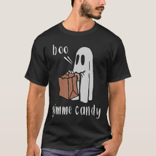Camiseta Disfraz de Halloween de Boo Gimme Candy Sarcástico
