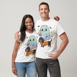 Camiseta Disfraz de Halloween de café de perro salchicha fa