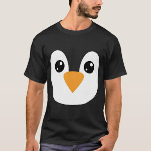 Camiseta Disfraz de Halloween de Cara de Pingüino Lindo Div