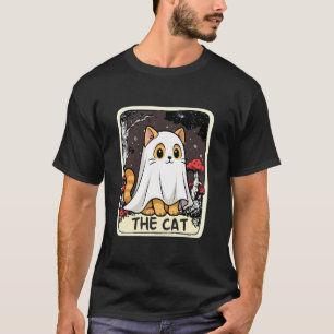 Camiseta Disfraz de Halloween de carta de tarot de gato fan