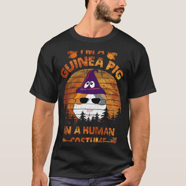 Camiseta Disfraz De Halloween De Cerdo De Guinea 141 Para H (Anverso)