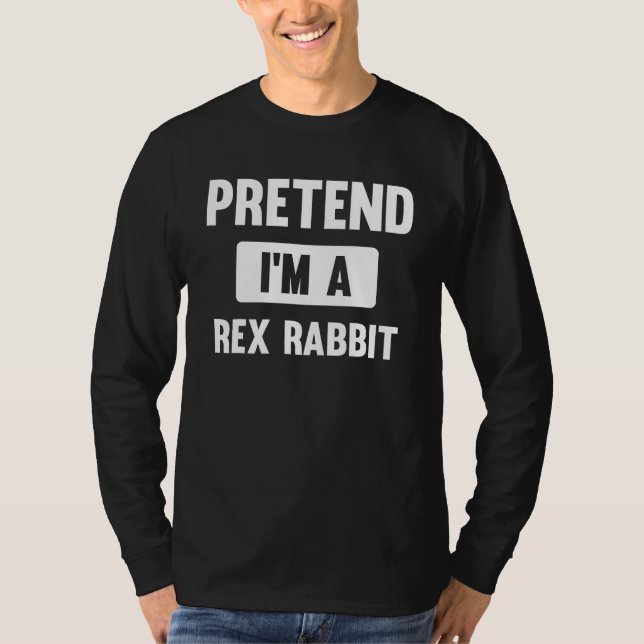 Camiseta Disfraz de Halloween de conejo Rex Pretendo ser (Anverso)