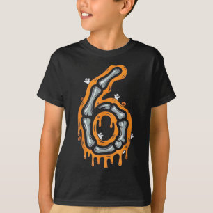 Camiseta Disfraz de Halloween de esqueleto del meme Seis Si