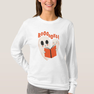 Camiseta Disfraz de Halloween de fantasma gusano de libro d
