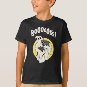Camiseta Disfraz de Halloween de fantasma gusano de libro d