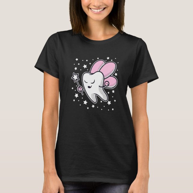 Camiseta Disfraz de Halloween de hada de los dientes lindo  (Anverso)