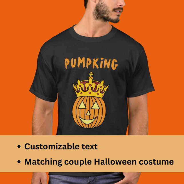 Camiseta Disfraz de Halloween de la pareja pumpkin Pun Witt (Subido por el creador)