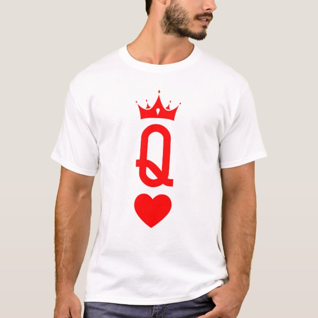 Camiseta Disfraz de Halloween de la reina del corazón (Anverso)