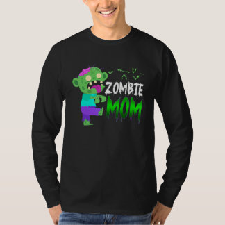 Camiseta Disfraz de Halloween de Mamá Zombie Lindo para Mad