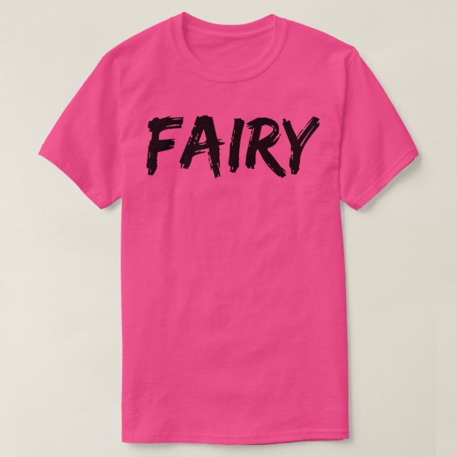 Camiseta Disfraz de Halloween de palabra de hadas (Diseño del anverso)