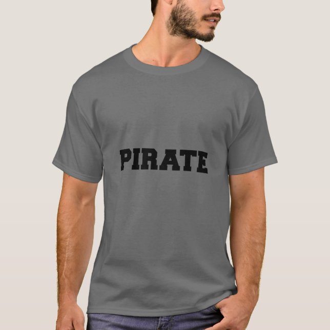 Camiseta Disfraz de Halloween de Palabra Pirata (Anverso)