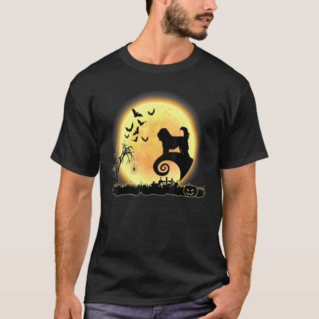 Camiseta Disfraz De Halloween De Perro De La Luna (Anverso)