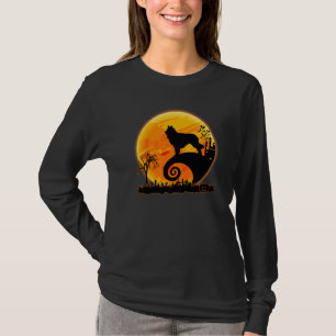 Camiseta Disfraz de Halloween de Perro Pastor Belga y Luna