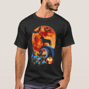 Camiseta Disfraz de Halloween de perro Pitbull de moda, ate
