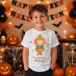 Camiseta Disfraz de Halloween de Poderoso Calabacín Adorabl