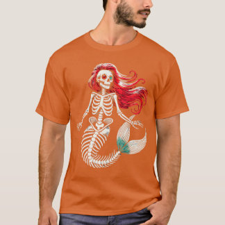 Camiseta Disfraz de Halloween de Sirena Zombie Espeluznante