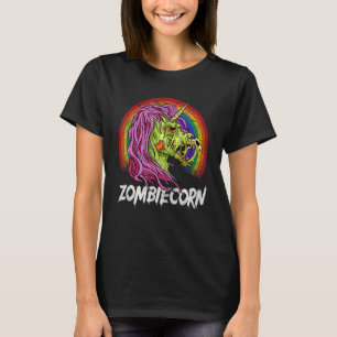 Camiseta Disfraz de Halloween de Unicornio Zombie Zombiecor