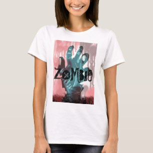 Camiseta Disfraz de Halloween de Zombie Lindo y Espeluznant