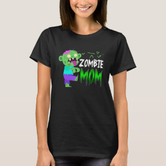 Camiseta Disfraz de Halloween de Zombie Mamá Lindo para Mad